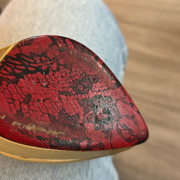 Cesare Paciotti Gold Platform Heels - Picture 5 of 6